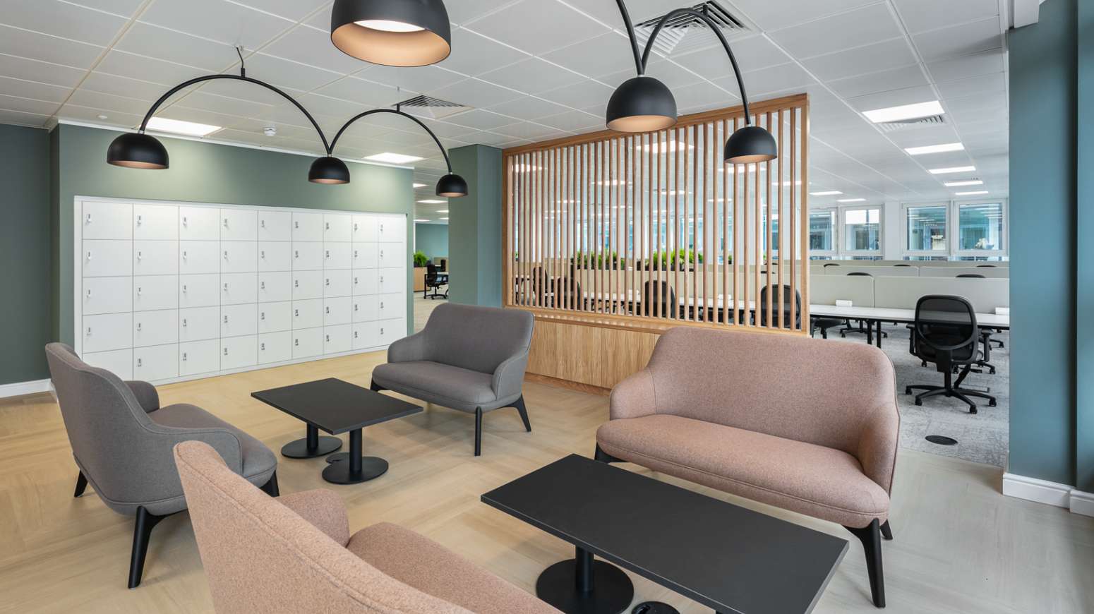 Breakout Collaboration lounge seating and coffee tables