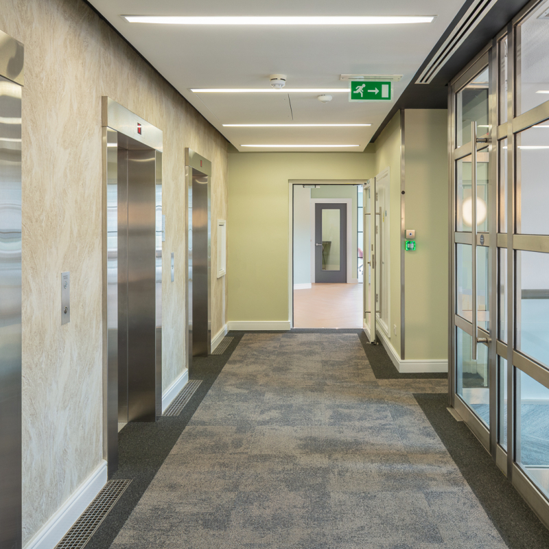 Lift lobby common area