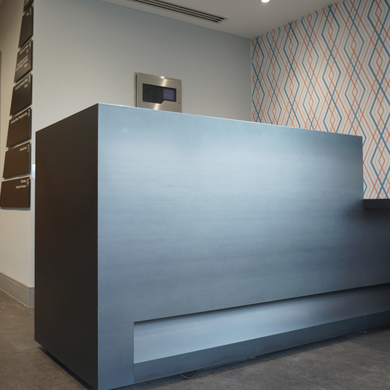 Reception desk